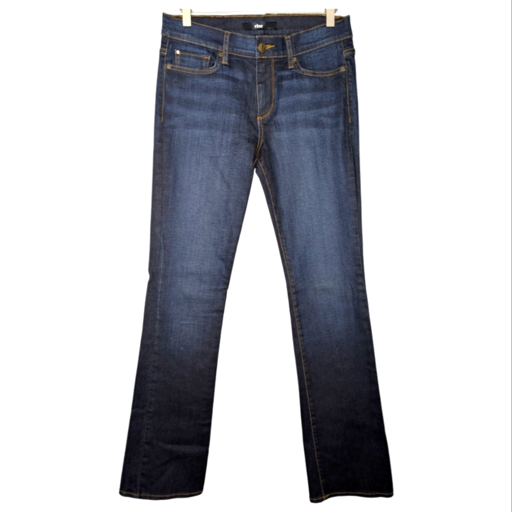 Else Denim Mini Boot Cut Flare Jean Ebbie Dark Wash 28